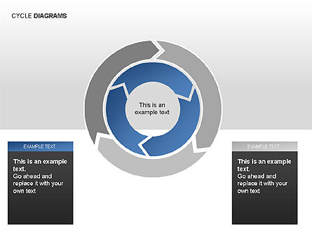 Colección de Diagramas de Ciclo, Diapositiva 3, 00012, Gráficos circulares — PoweredTemplate.com