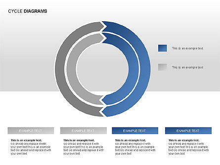 Colección de Diagramas de Ciclo, Diapositiva 4, 00012, Gráficos circulares — PoweredTemplate.com