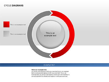 Cyclusdiagram collectie, Dia 6, 00012, Cirkeldiagram — PoweredTemplate.com