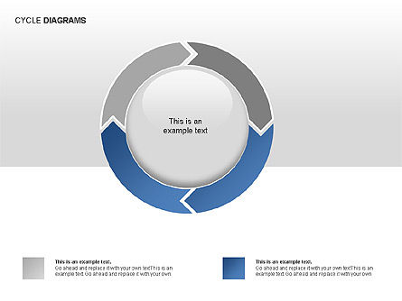 Colección de Diagramas de Ciclo, Diapositiva 9, 00012, Gráficos circulares — PoweredTemplate.com