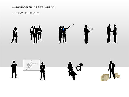 Gráfico de proceso de flujo de trabajo, Diapositiva 10, 00013, Diagramas de proceso — PoweredTemplate.com