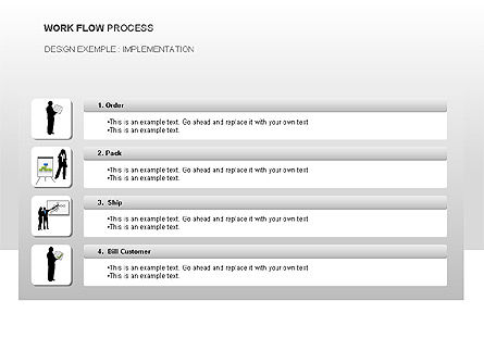 Tableau de processus de flux de travail, Diapositive 8, 00013, Schémas de procédés — PoweredTemplate.com