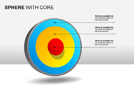 Spheres with Core Collection, Slide 10, 00021, Shapes — PoweredTemplate.com