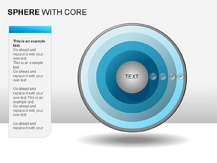 Spheres with Core Collection, Slide 5, 00021, Shapes — PoweredTemplate.com