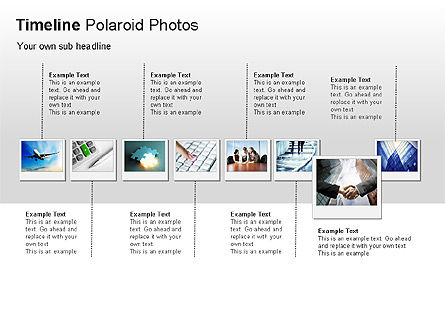 타임 라인 폴라로이드 사진 다이어그램, 슬라이드 6, 00026, Timelines & Calendars — PoweredTemplate.com