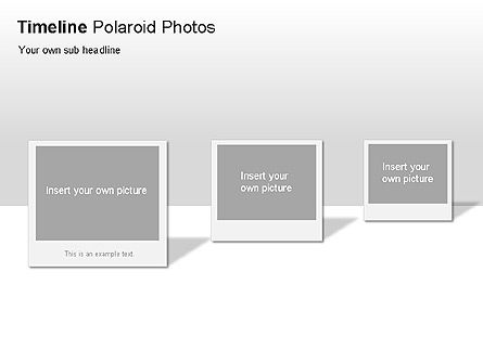 Timeline polaroid fotos diagrama, Deslizar 7, 00026, Timelines & Calendars — PoweredTemplate.com