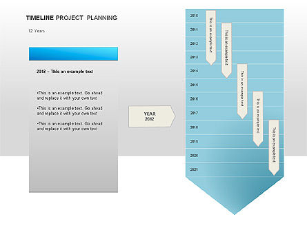 프로젝트 계획 다이어그램, 슬라이드 6, 00028, Timelines & Calendars — PoweredTemplate.com