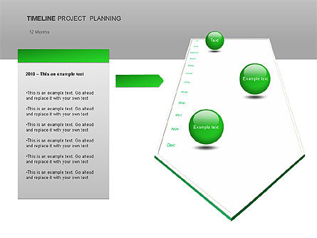 Diagramas de planejamento do projeto, Deslizar 8, 00028, Timelines & Calendars — PoweredTemplate.com