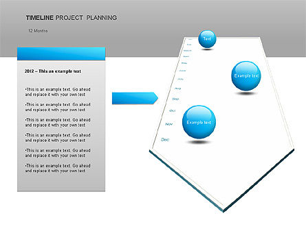 プロジェクト計画図, スライド 9, 00028, Timelines & Calendars — PoweredTemplate.com