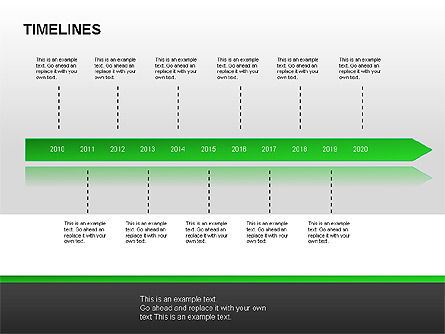 Diagrammes chronologiques, Diapositive 7, 00029, Timelines & Calendars — PoweredTemplate.com