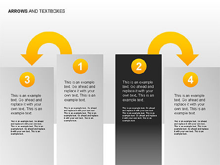 Arrows and Textboxes Toolbox, Slide 12, 00032, Text Boxes — PoweredTemplate.com