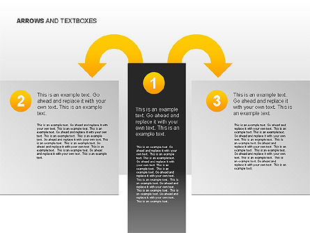 Arrows and Textboxes Toolbox, Slide 2, 00032, Text Boxes — PoweredTemplate.com