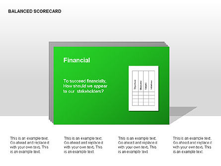 Colorido diagrama de scorecard equilibrado, Deslizar 2, 00033, Modelos de Negócio — PoweredTemplate.com