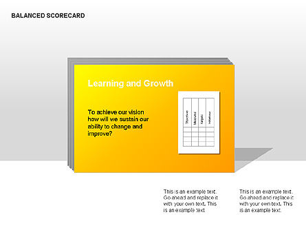 Colored Balanced Scorecard Diagram, Slide 4, 00033, Business Models — PoweredTemplate.com
