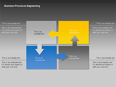 비즈니스 프로세스 엔지니어링 다이어그램, 슬라이드 7, 00035, 프로세스 도표 — PoweredTemplate.com