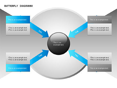 Butterfly diagram, Dia 2, 00036, Businessmodellen — PoweredTemplate.com