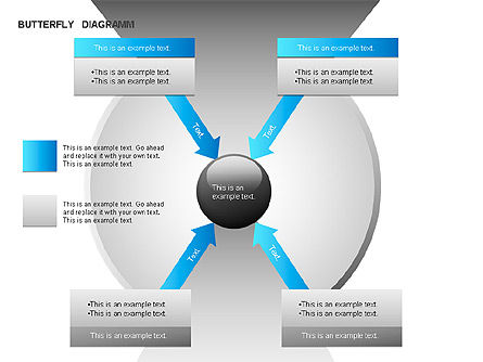 Diagrama de mariposa, Diapositiva 3, 00036, Modelos de negocios — PoweredTemplate.com