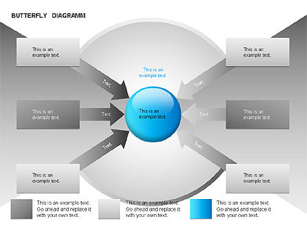 Butterfly diagram, Dia 4, 00036, Businessmodellen — PoweredTemplate.com