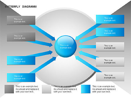 Diagrama de mariposa, Diapositiva 6, 00036, Modelos de negocios — PoweredTemplate.com