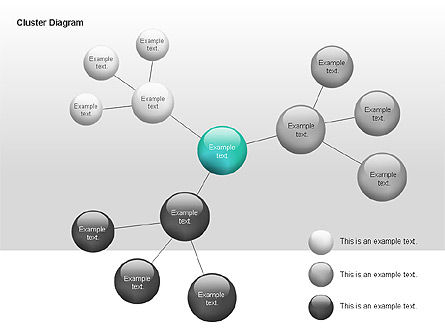 Schéma de grappe, Modele PowerPoint, 00038, Arborescences — PoweredTemplate.com