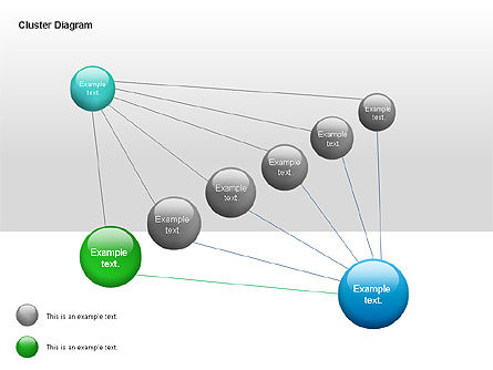Cluster diagram, Dia 10, 00038, Boomdiagrammen — PoweredTemplate.com