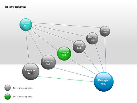 Cluster Diagram, Slide 12, 00038, Tree Diagrams — PoweredTemplate.com