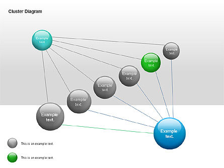 Diagrama del cluster, Diapositiva 14, 00038, Diagramas de árbol — PoweredTemplate.com