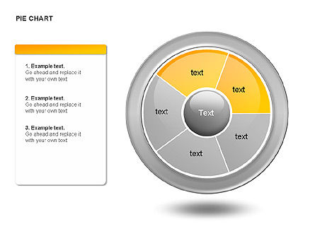 Pie and Donut Charts Collection, Slide 10, 00039, Pie Charts — PoweredTemplate.com