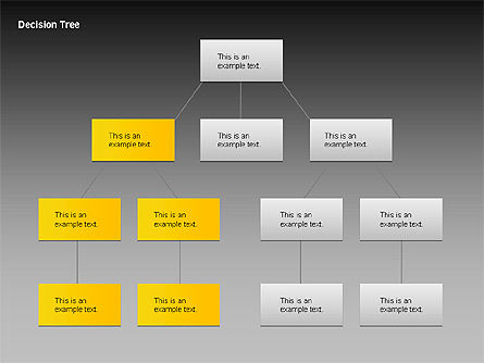 Decision Tree Chart, Slide 9, 00040, Tree Diagrams — PoweredTemplate.com