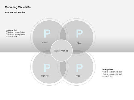 Diagram Bauran Pemasaran, Gratis Templat PowerPoint, 00043, Model Bisnis — PoweredTemplate.com