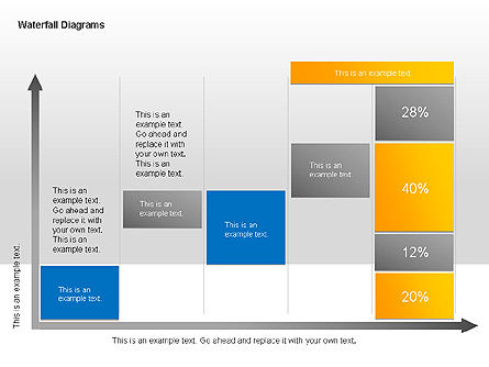 Diagramas de Cascada, Diapositiva 3, 00048, Modelos de negocios — PoweredTemplate.com