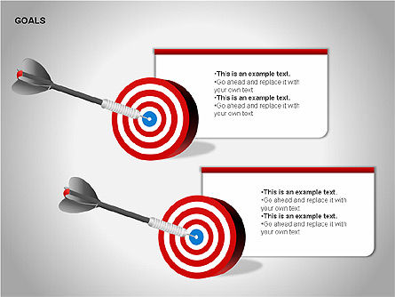 Diagrama de metas, Diapositiva 4, 00053, Gráficos — PoweredTemplate.com