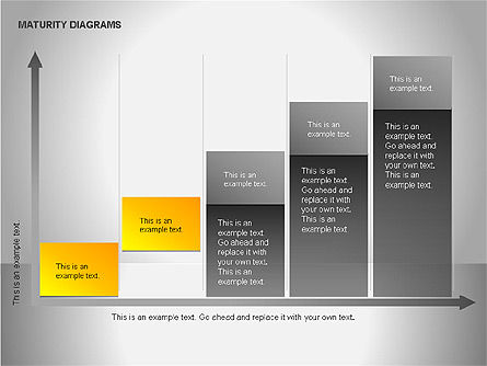 Kleurrijke looptijd diagrammen, Dia 11, 00056, Stage diagrams — PoweredTemplate.com