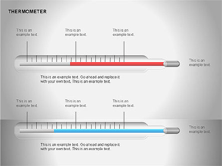 Thermometer charts, Dia 11, 00058, Timelines & Calendars — PoweredTemplate.com