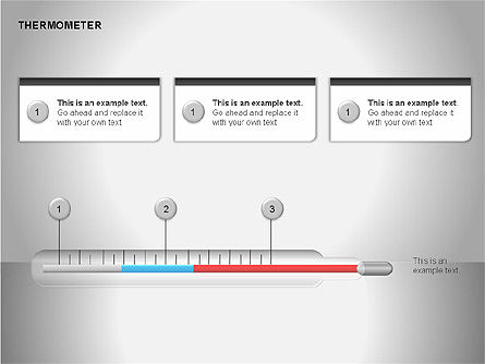 Thermometer charts, Dia 12, 00058, Timelines & Calendars — PoweredTemplate.com
