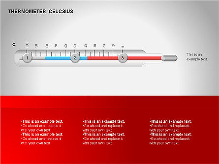 온도계 차트, 슬라이드 14, 00058, Timelines & Calendars — PoweredTemplate.com