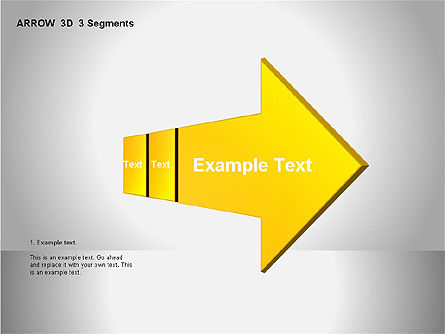 Formas de flecha 3D, Diapositiva 11, 00060, Formas — PoweredTemplate.com