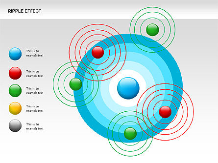 リップル効果図, スライド 2, 00062, プロセス図 — PoweredTemplate.com