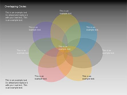 Overlapping Circles Diagrams, Slide 14, 00064, Business Models — PoweredTemplate.com