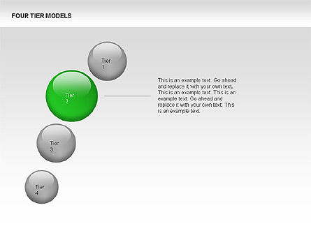 Four Tier Model Diagrams, Slide 10, 00067, Process Diagrams — PoweredTemplate.com