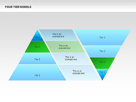 Diagrammes de modèles à quatre niveaux, Diapositive 8, 00067, Schémas de procédés — PoweredTemplate.com