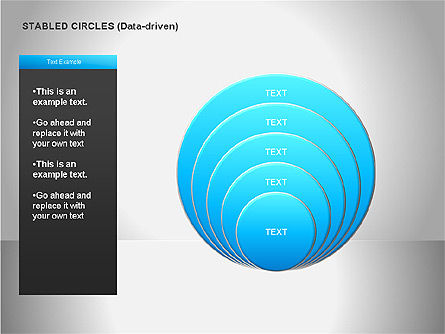 Diagrammes gérés par données, Diapositive 16, 00068, Diagrammes circulaires — PoweredTemplate.com