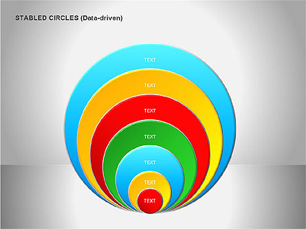 Diagrammes gérés par données, Diapositive 18, 00068, Diagrammes circulaires — PoweredTemplate.com