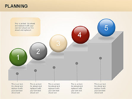 Diagramas de Planificación, Diapositiva 4, 00074, Diagramas de proceso — PoweredTemplate.com