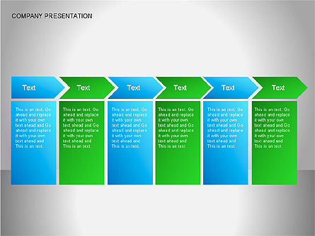 Company Presentation Diagrams, Slide 12, 00075, Organizational Charts — PoweredTemplate.com