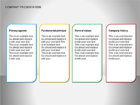 Company Presentation Diagrams, Slide 3, 00075, Organizational Charts — PoweredTemplate.com