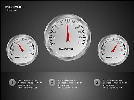Bentuk Speedometer, Slide 5, 00081, Bentuk — PoweredTemplate.com