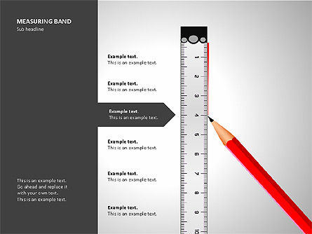 Measuring Band, Slide 2, 00082, Shapes — PoweredTemplate.com