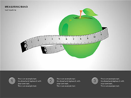Measuring Band, Slide 4, 00082, Shapes — PoweredTemplate.com