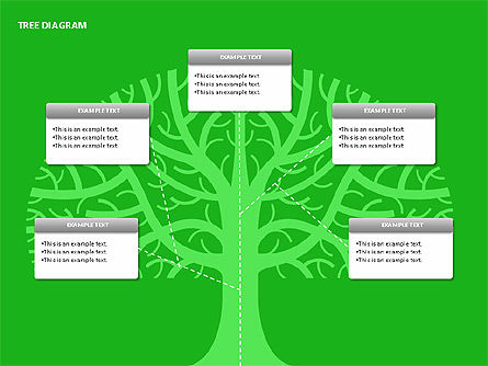Diagrammes d'arbres, Diapositive 10, 00084, Arborescences — PoweredTemplate.com